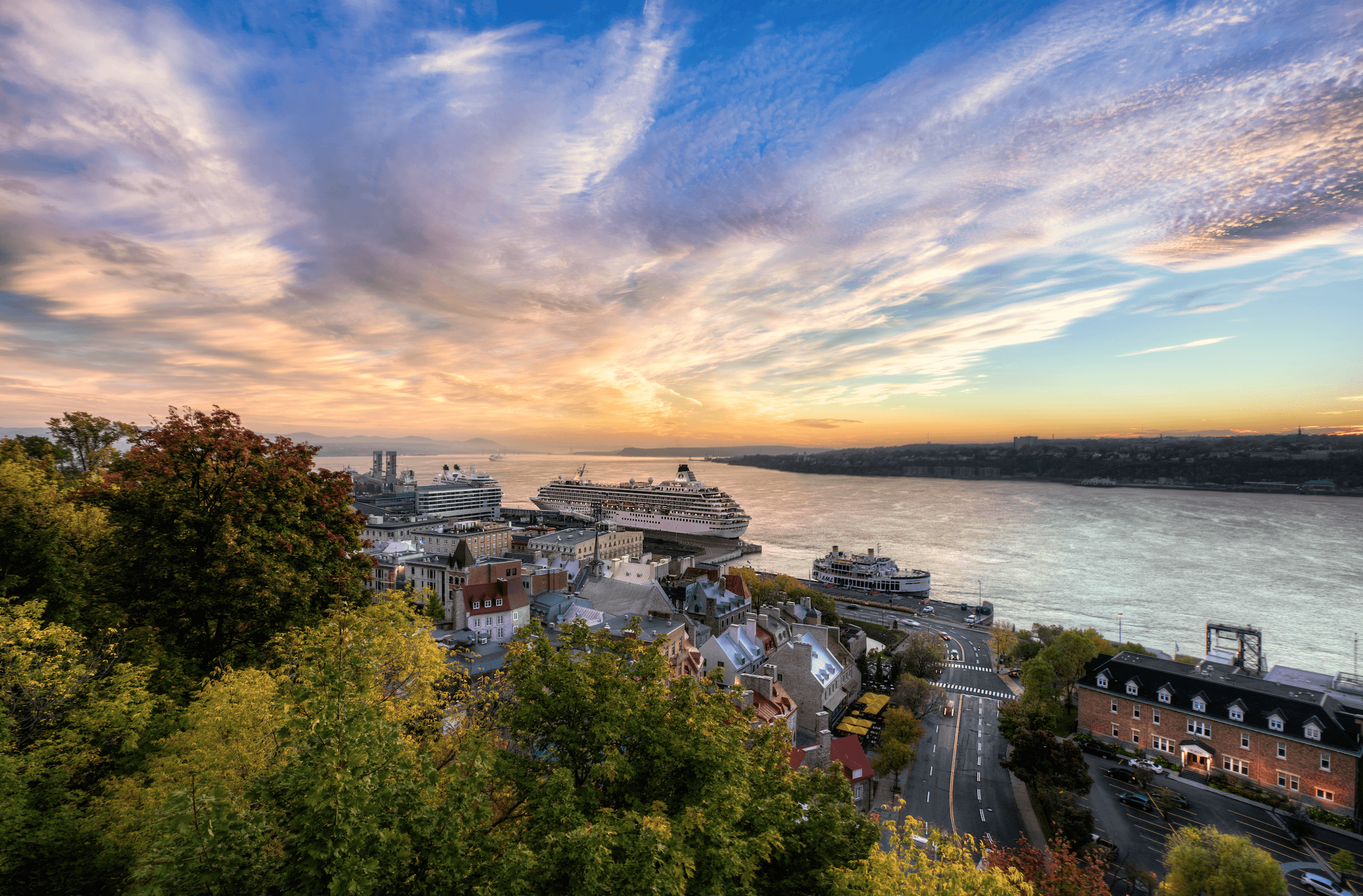 Creative Edit | Sunrise Over The Saint Lawrence River