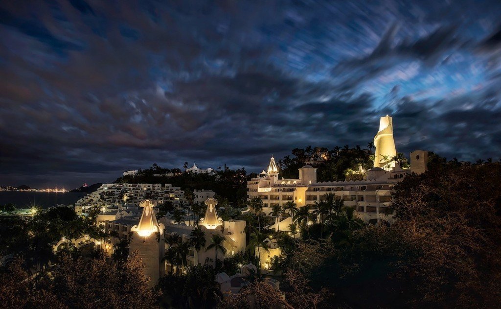 Creative Edit: Coastal Towers at Night - Tim Martin