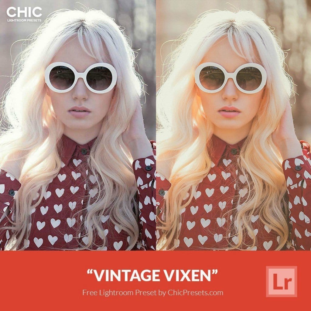 Free Lightroom Preset Vintage Vixen