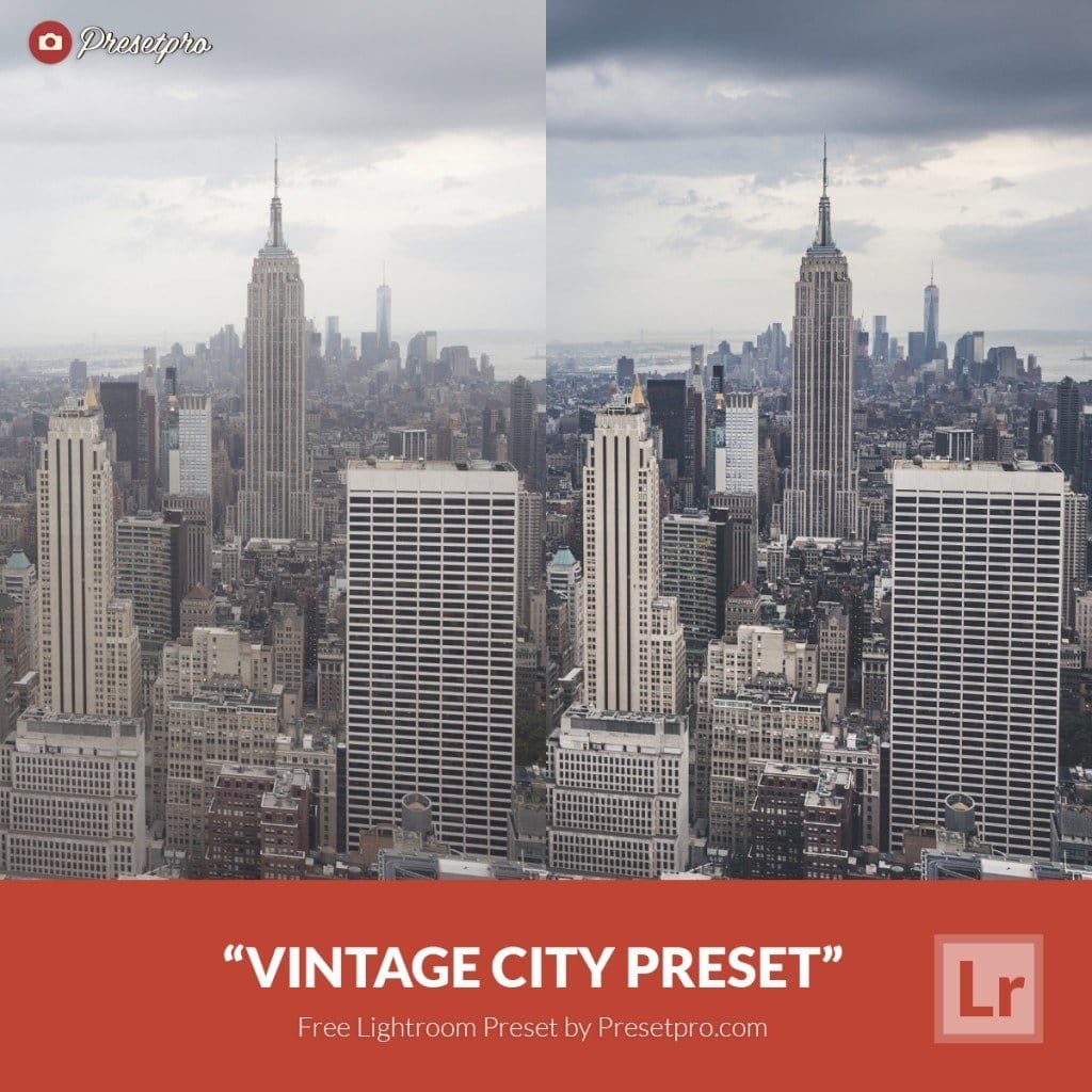 Free Lightroom Preset Vintage City