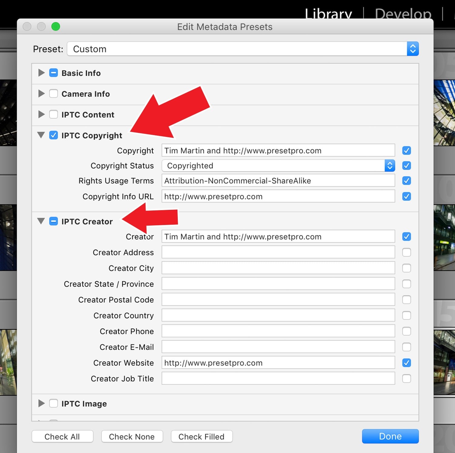 How To Add Metadata to your Photos in Lightroom