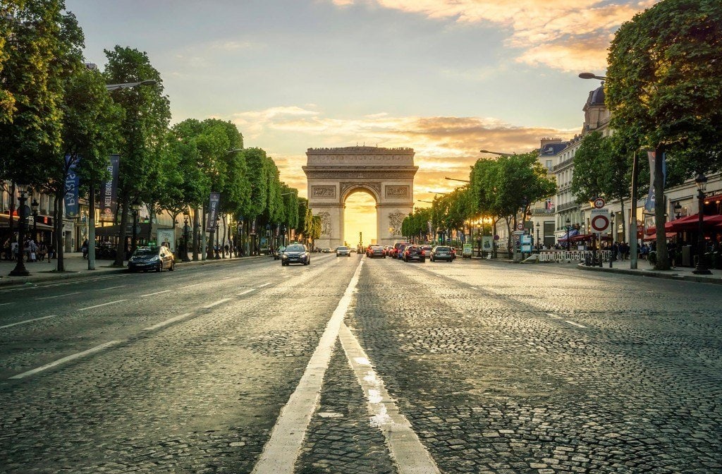 HDR-Photography-Sunset-at-the-Arc-de-Triomphe