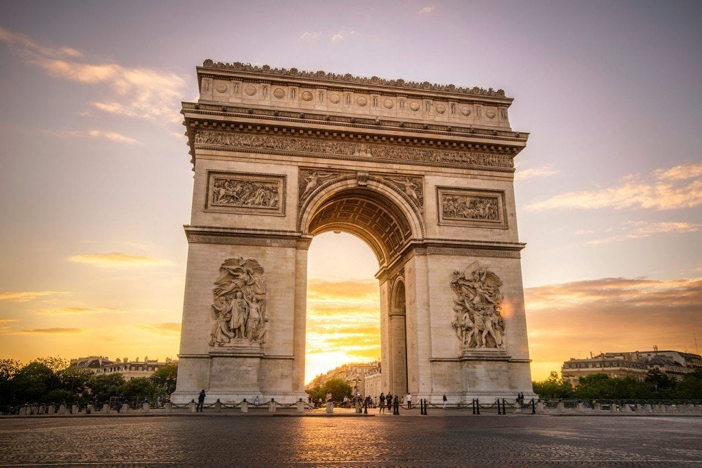 Arc De Triomphe at Sunset Presetpro