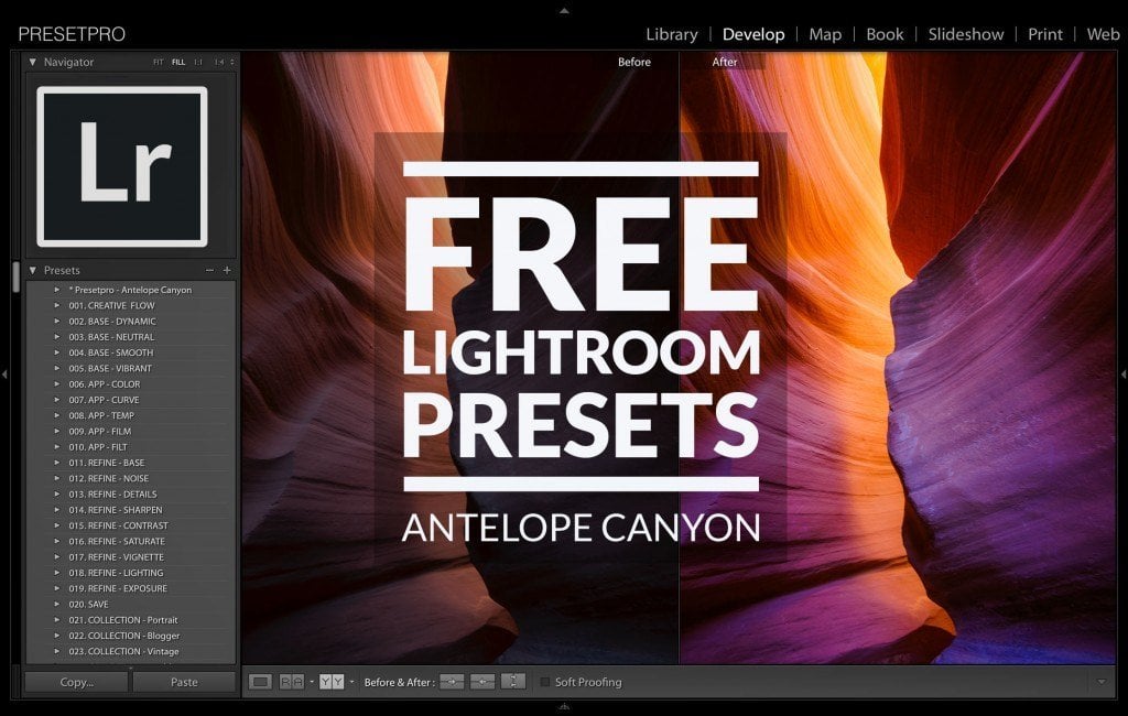 Free-Lightroom-Preset-Antelope-Canyon-Presetpro.com