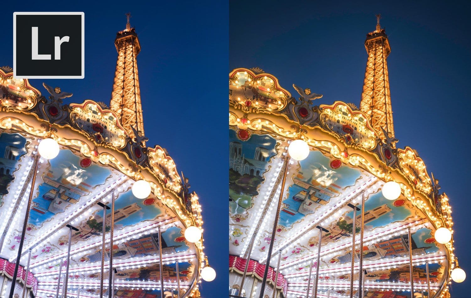 Free Lightroom Preset Carnival Lights Before and After Presetpro