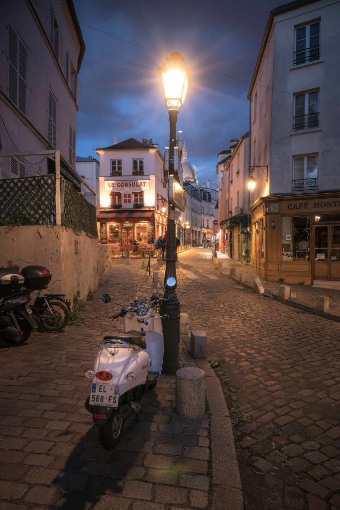 Montmartre Paris at Night