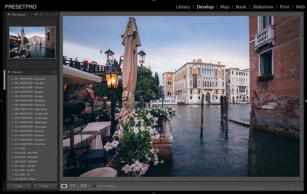 Creative Looks in Lightroom Venice Italy Presetpro.com