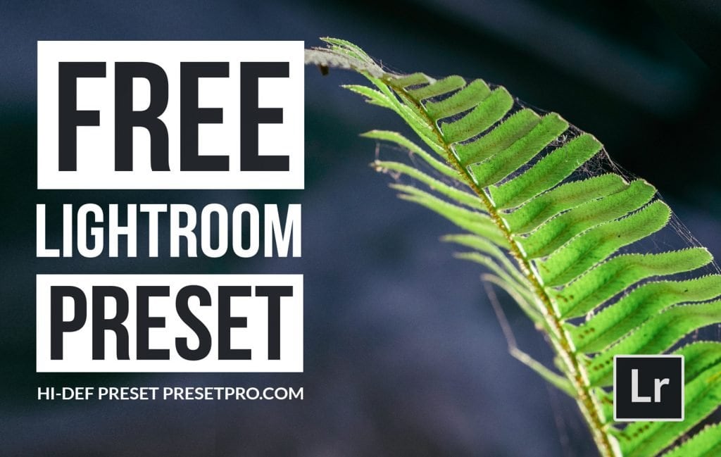 Free Lightroom Preset - Hi-Def