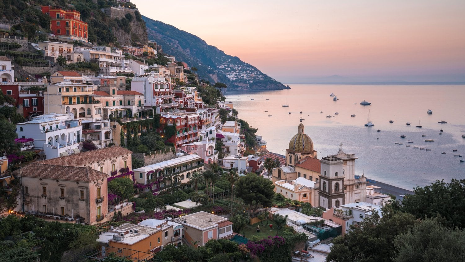 HDR Photography - Dawn in Positano Italy