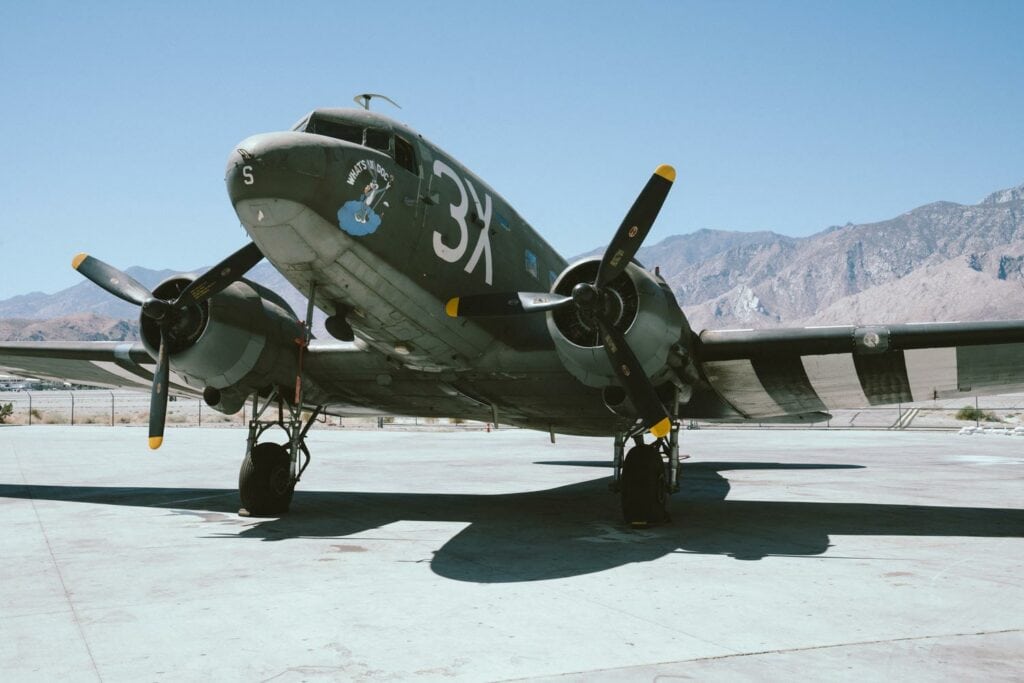 Douglas-DC-3-Airplane-Developed-with-Film-Emulation-Presets-AGF-Portrait-Film-Presetpro