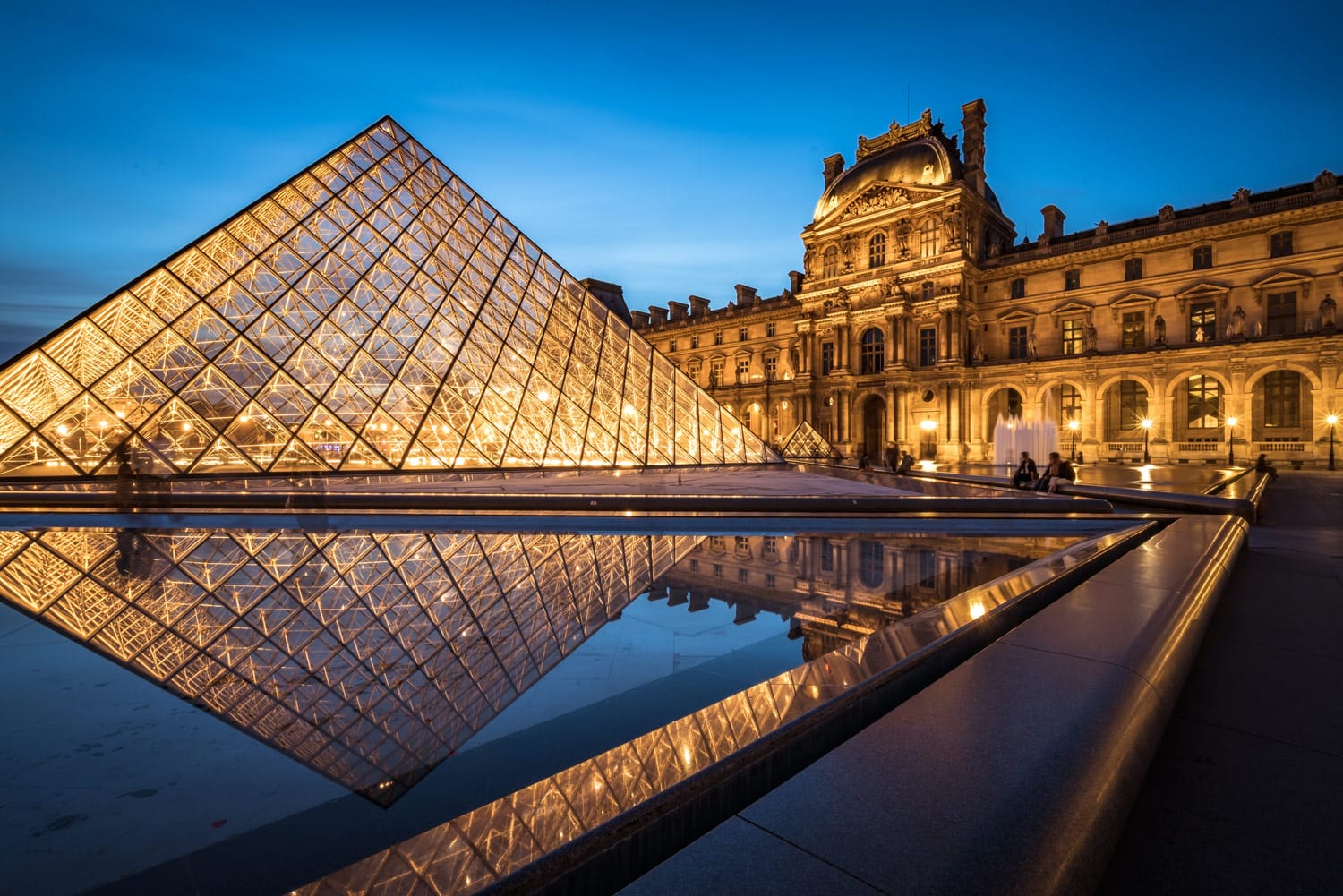 Night Photography Paris Louvre at Night