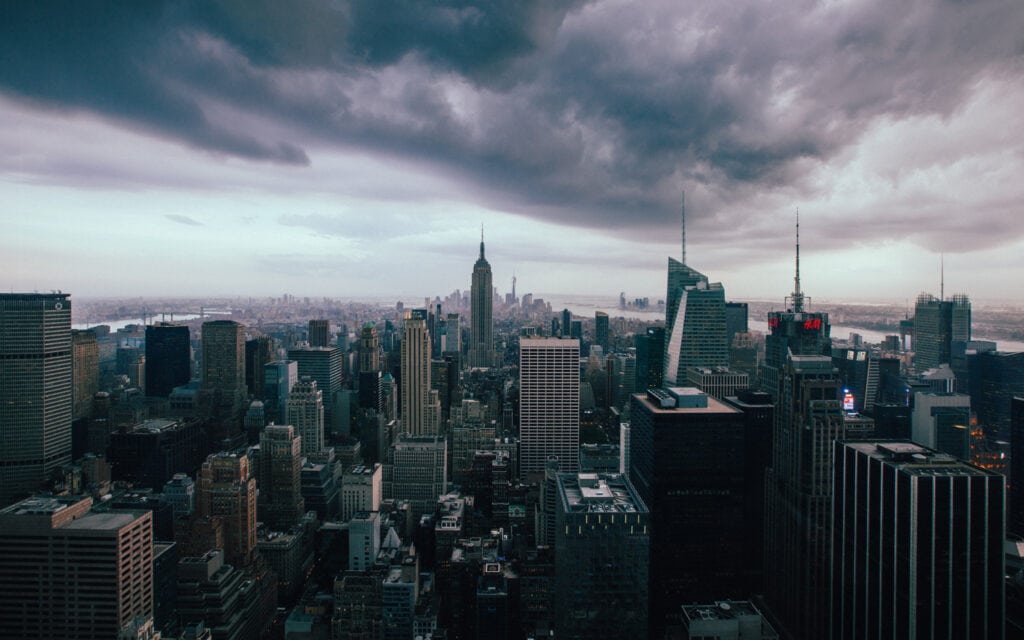 Downpour in Manhattan