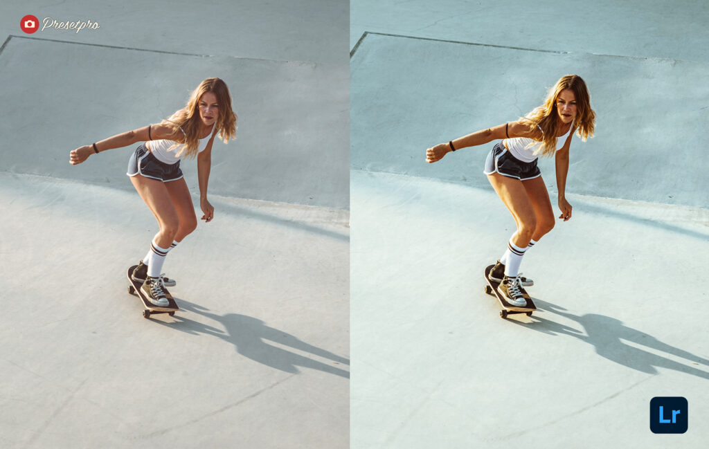 Free Lightroom Preset Skatepark Before After Presetpro.com