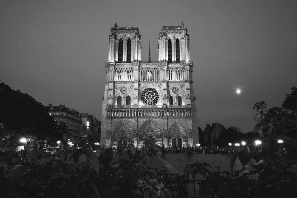 Cathédrale Notre-Dame de Paris - Black and White Photography