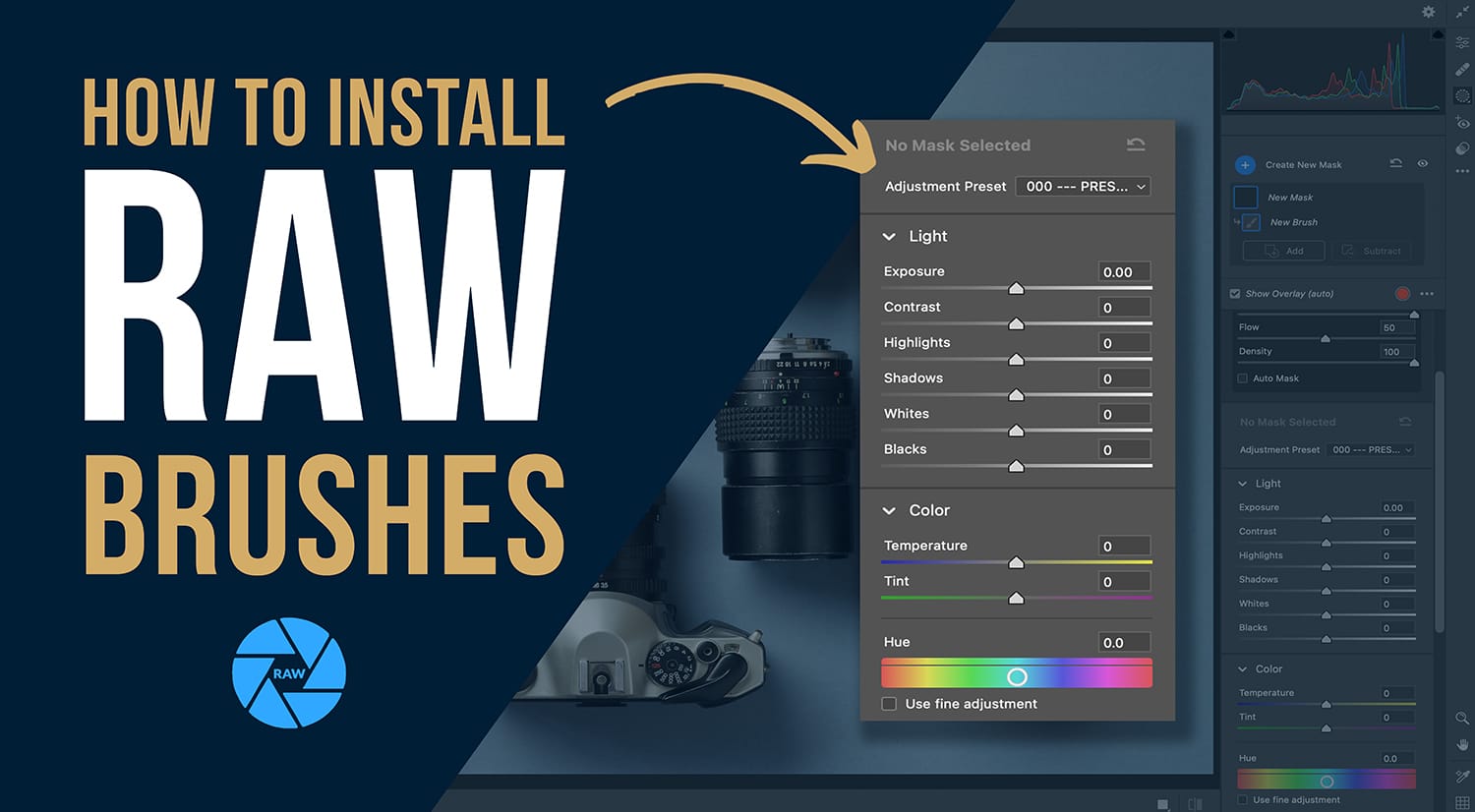 How to install Adobe Camera RAW Brushes using Lightroom
