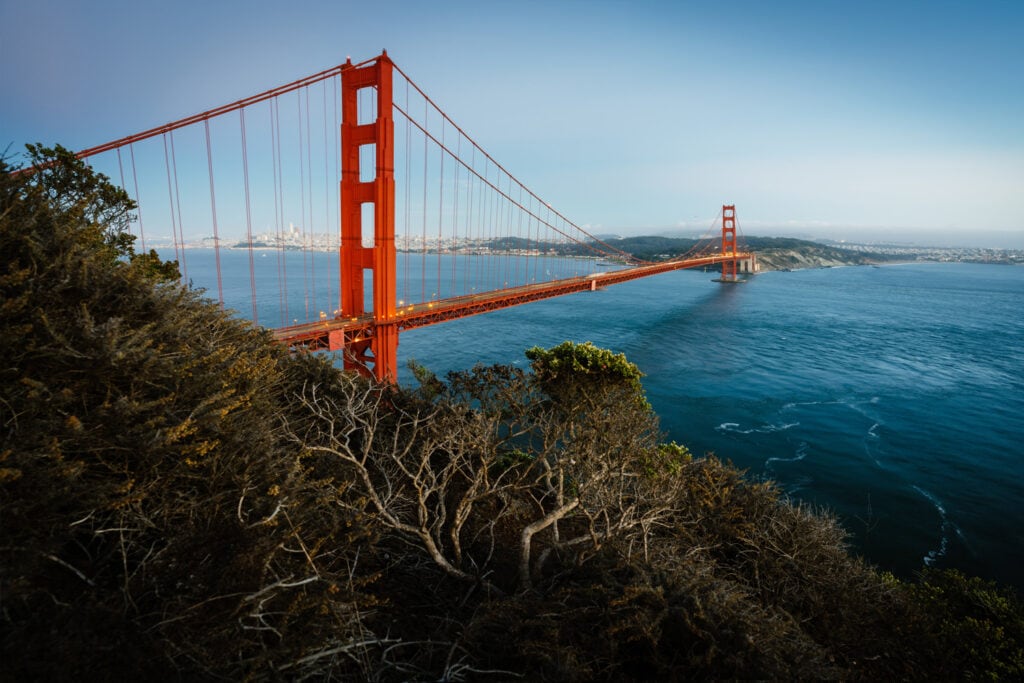 The Golden Gate Bridge at Dusk