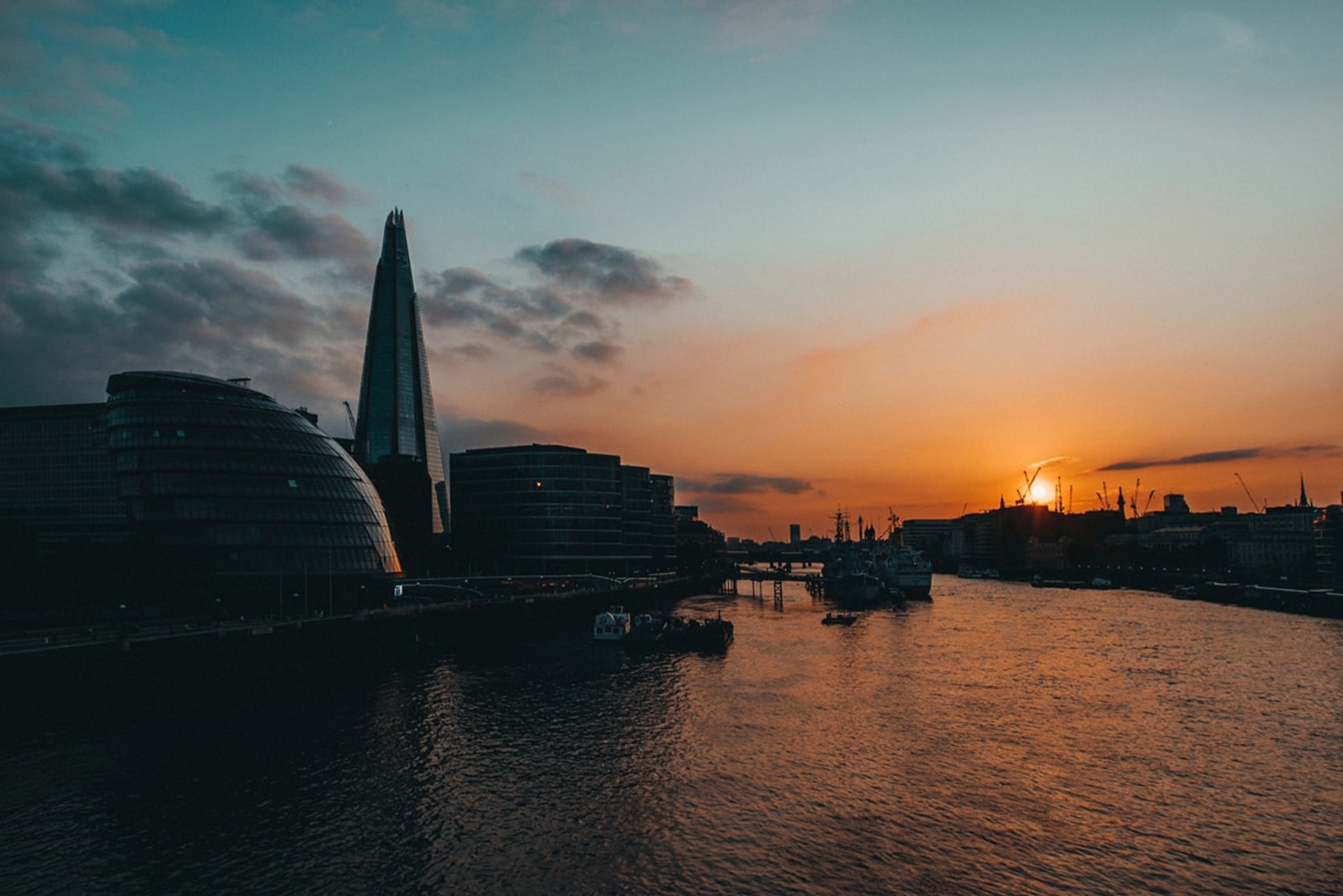 Beautiful Photographs of London | Sunset on the River Thames