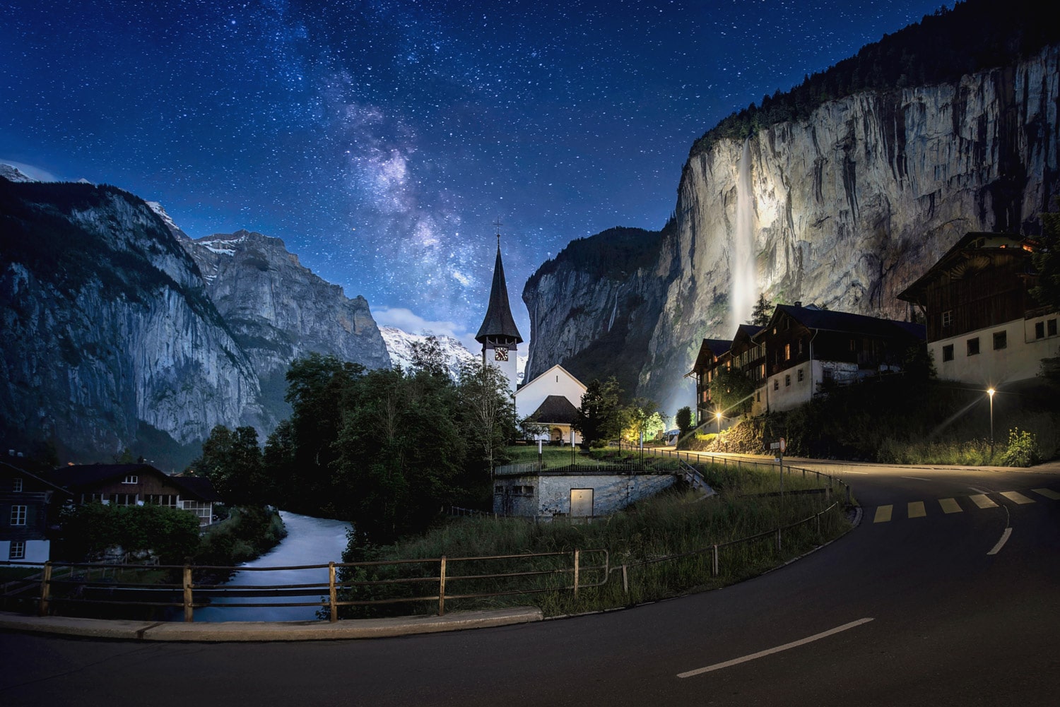 Beautiful Photos of Switzerland Starry Nights