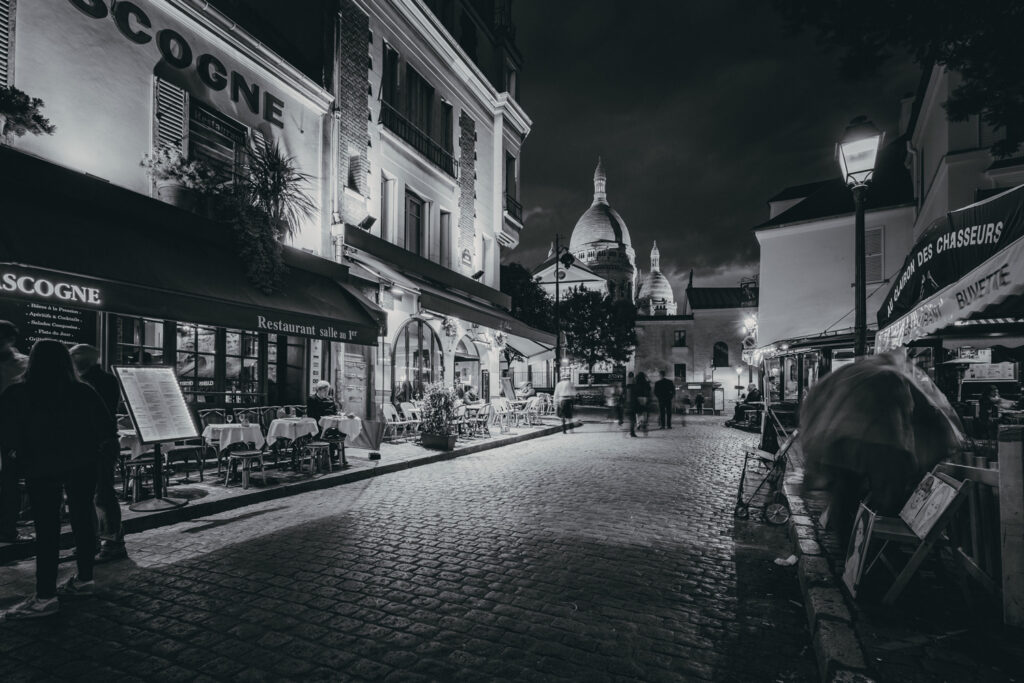 Beautiful Montmartre Paris at Night Presetpro.com