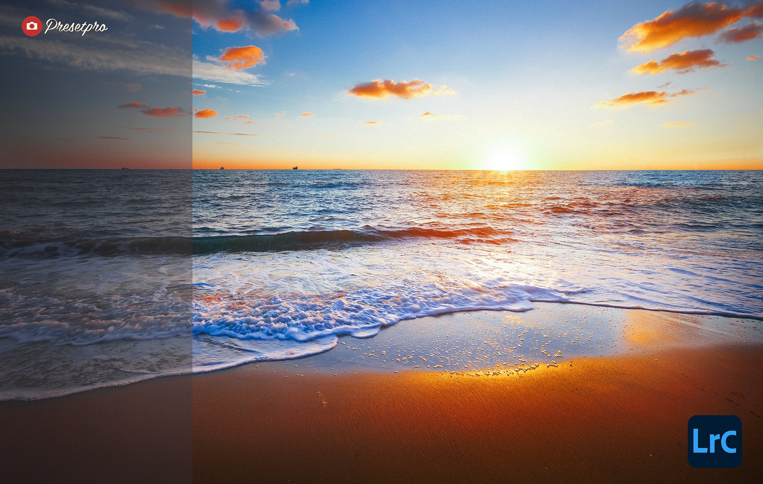 Free Lightroom Preset Beautiful Sunset Before and After Presetpro