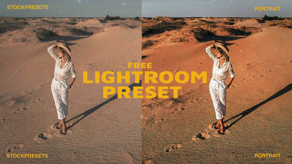 Free Lightroom Preset Portrait Cover Stockpresets.com