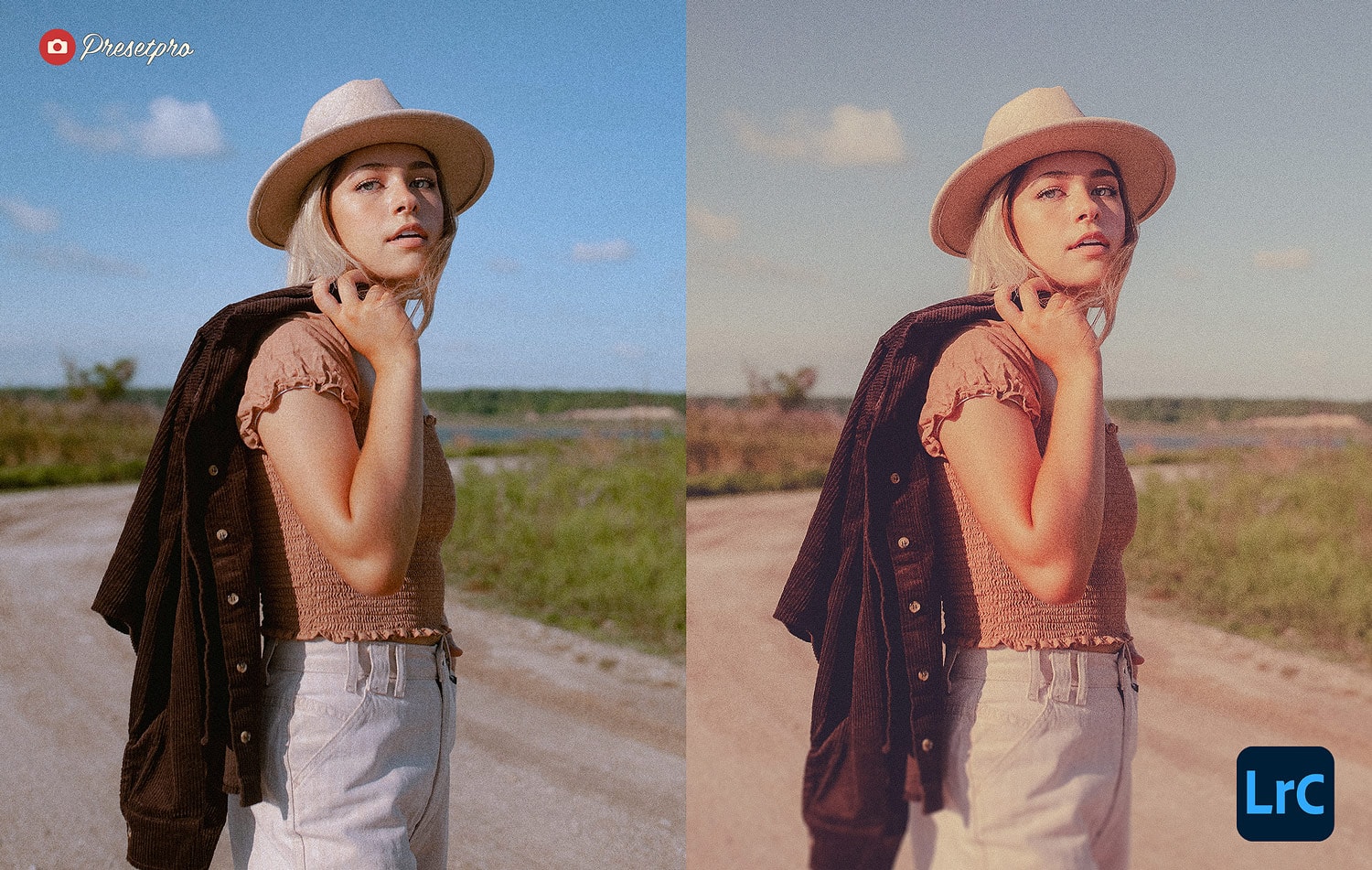 Free Lightroom Preset Vintage Grade Before and After Presetpro.com