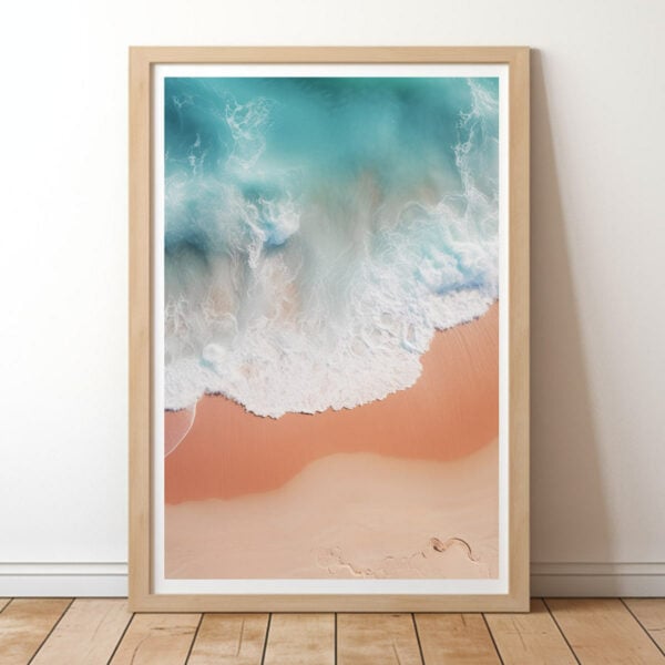 Ocean Surf Boho Wall Art Print Pro