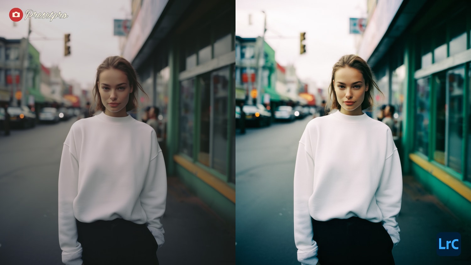 Free Lightroom Preset Grainy Film Before and After Presetpro.com