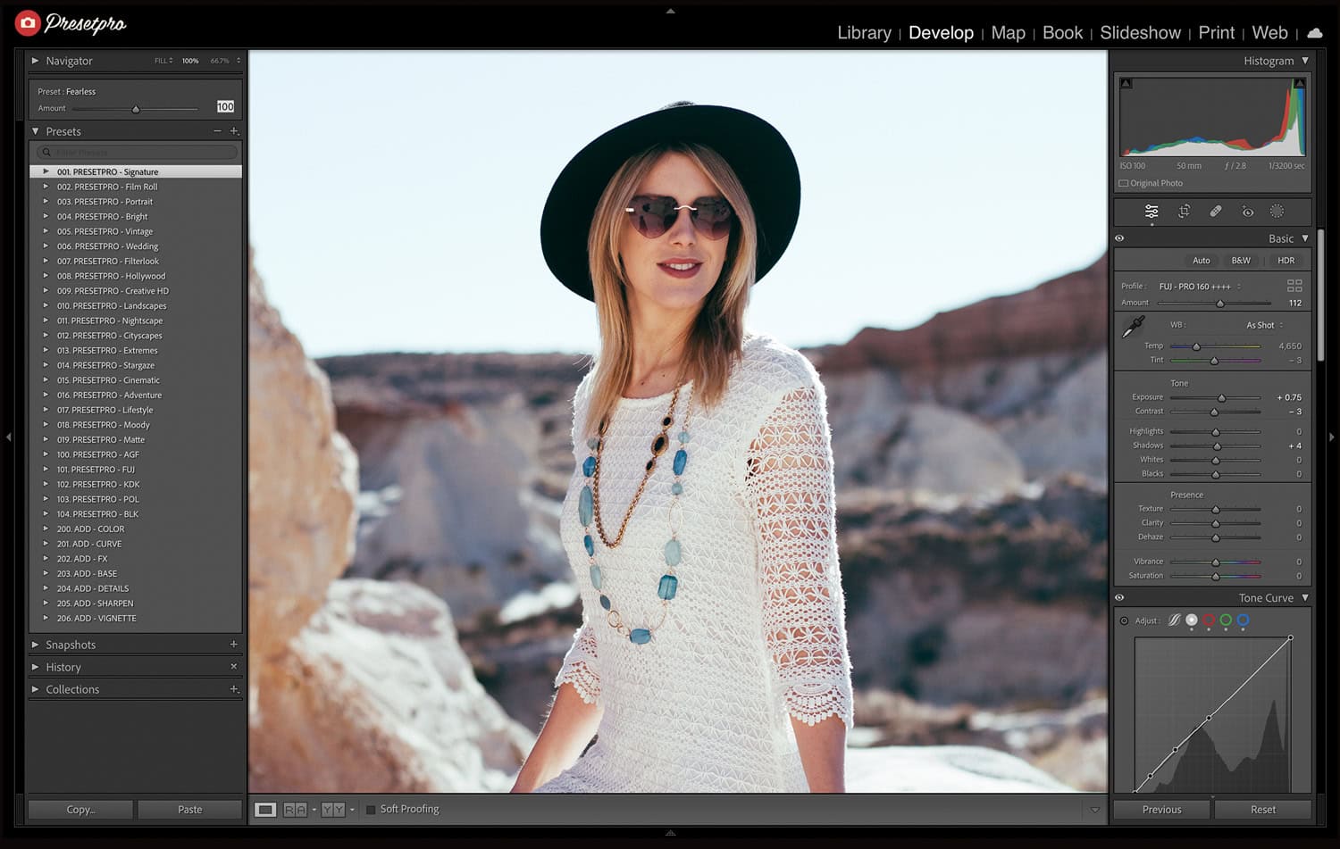 Featured Lightroom Preset Fuji Pro 160 Film Emulation