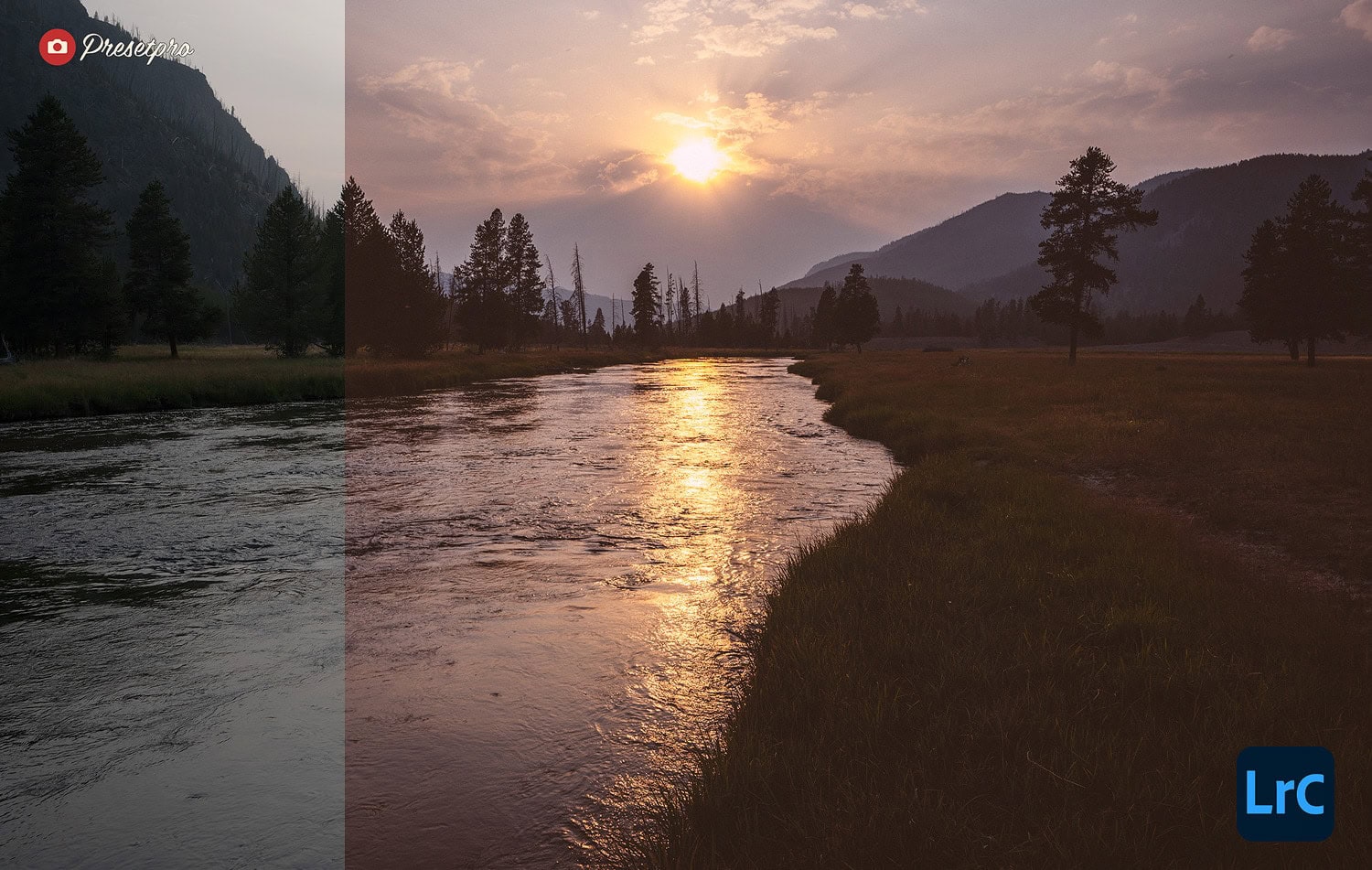 Free Lightroom Preset Faded Sunset Before and After Presetpro.com