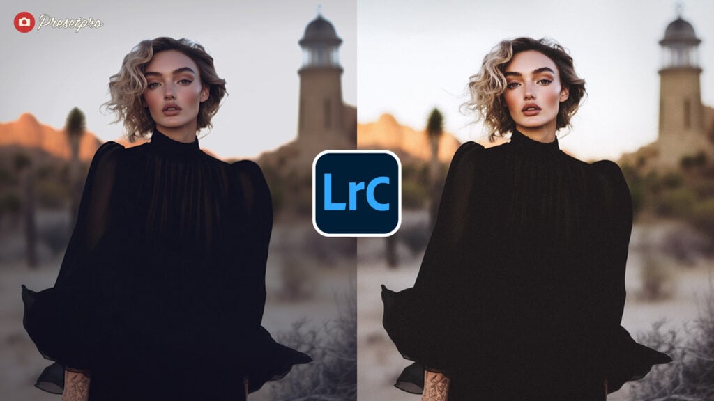 Portrait edited with the Fuji Pro 160S inspired Lightroom Preset, showcasing soft skin tones, natural colors, and subtle film grain.