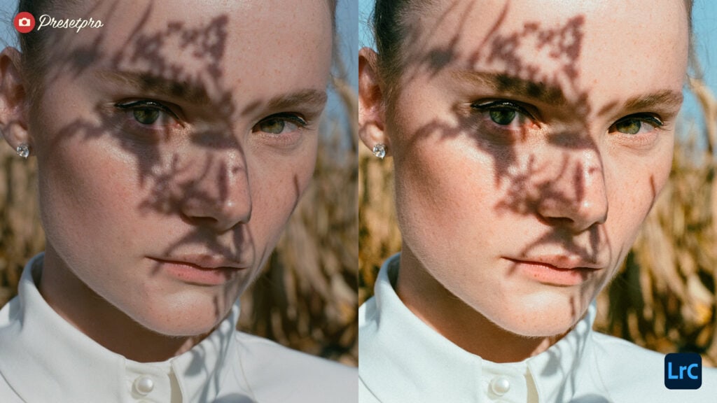 Kodak Portra 800 inspired Lightroom Preset applied to portrait photography, emphasizing vibrant colors and film-like warmth.
