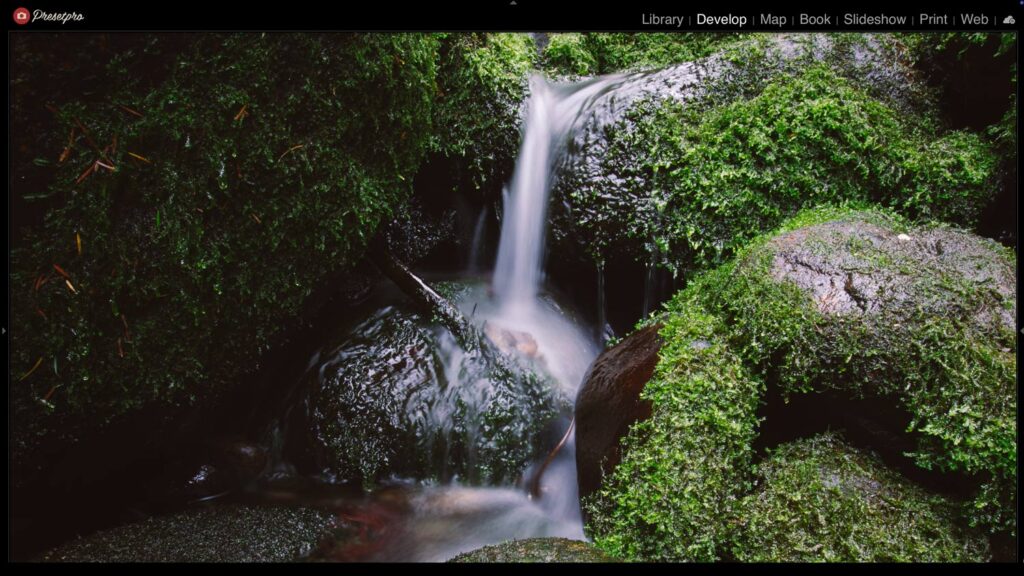 Before and After using the Free Lightroom Preset Velvia Film