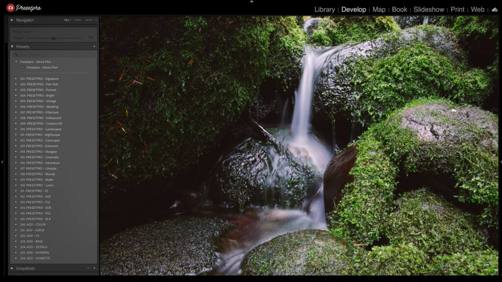 Free Lightroom Preset Velvia Film Before and After
