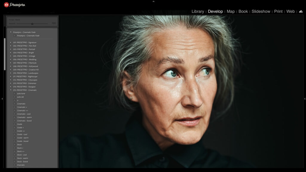 Free Lightroom Preset Cinematic Fade Portraits Before and After