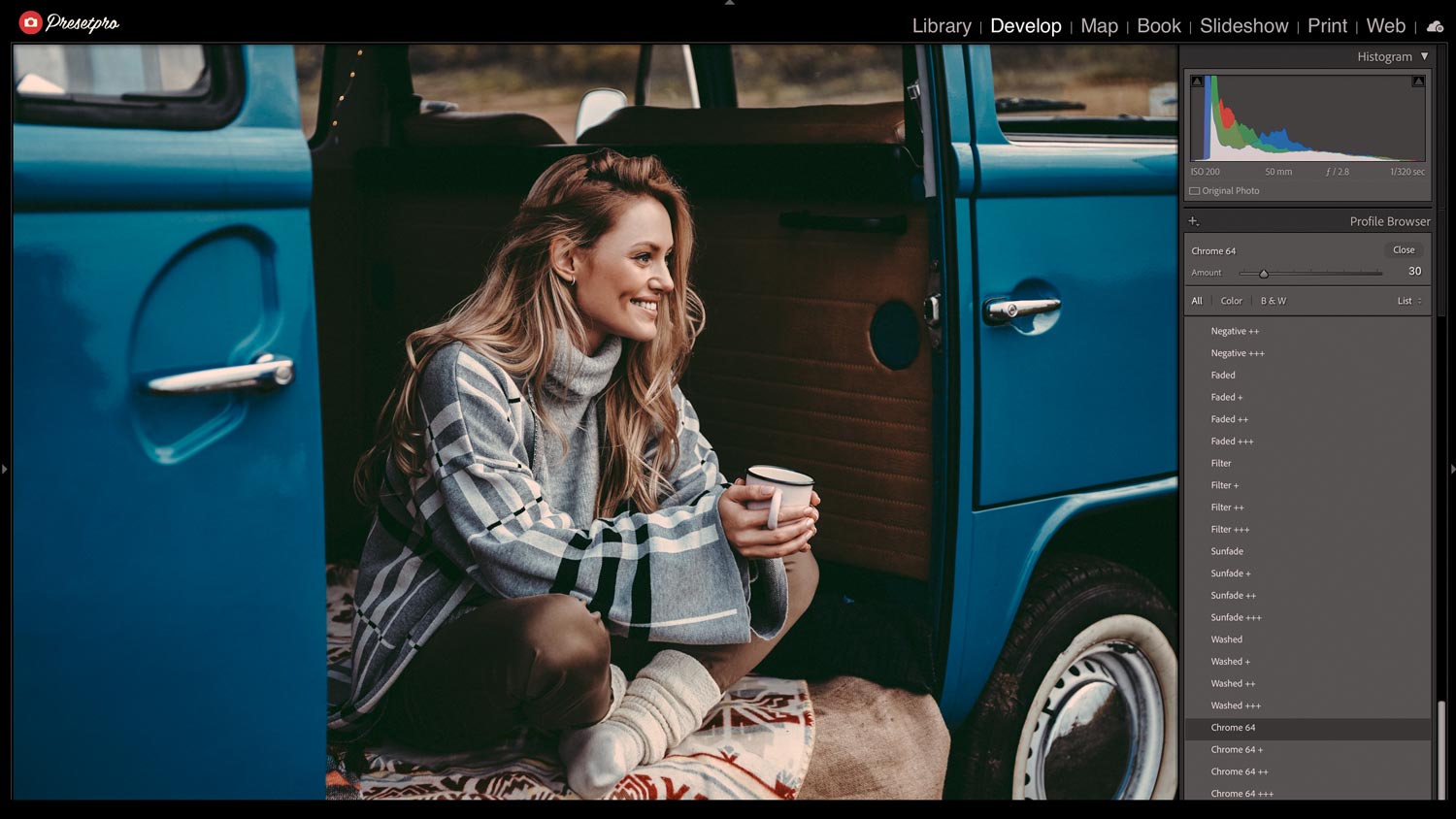Free Lightroom Preset and Profile Indie Frame Before and After