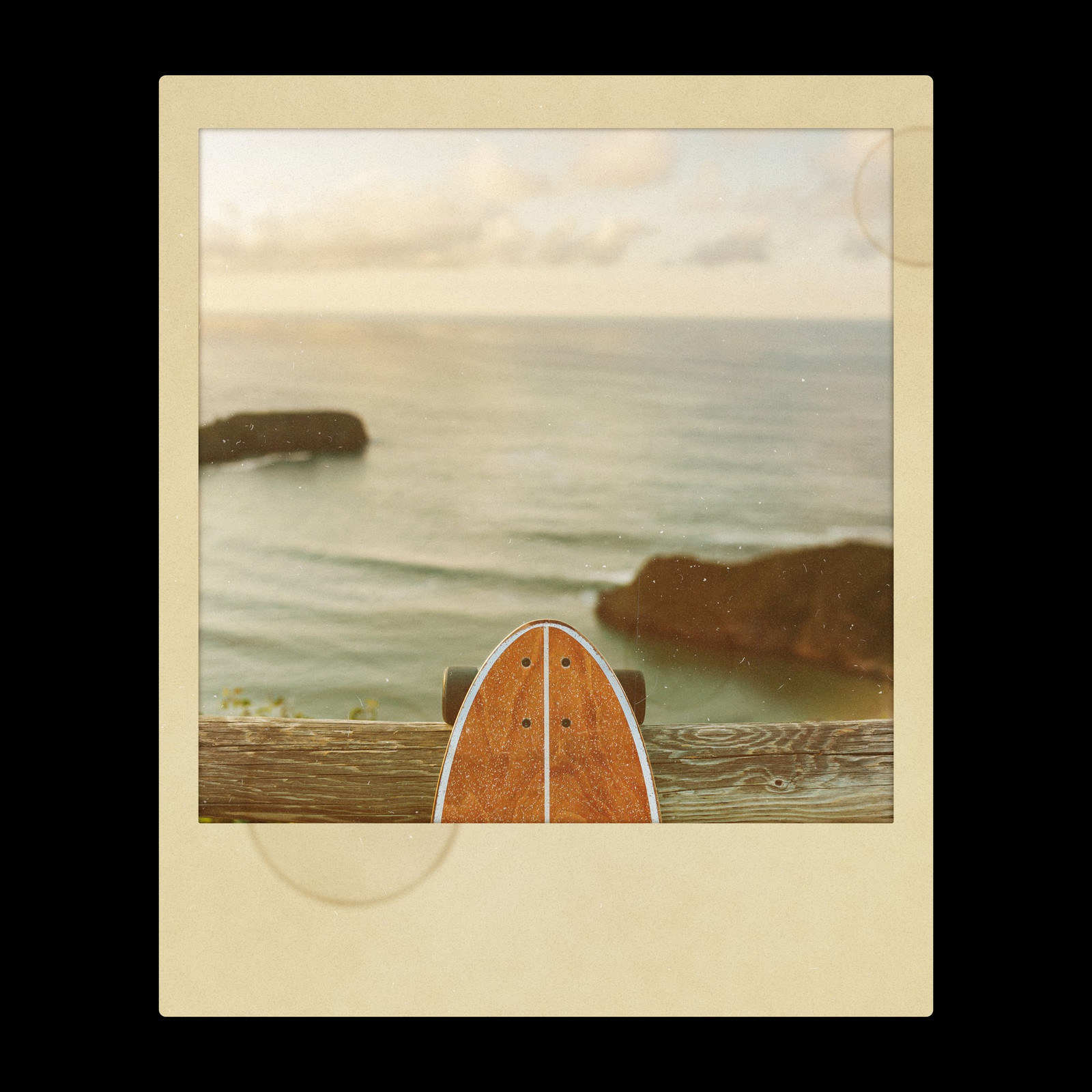 The Aged Square Photoshop template from Film Frame Templates Pack 04, Instant, shown with demo photos in its frames