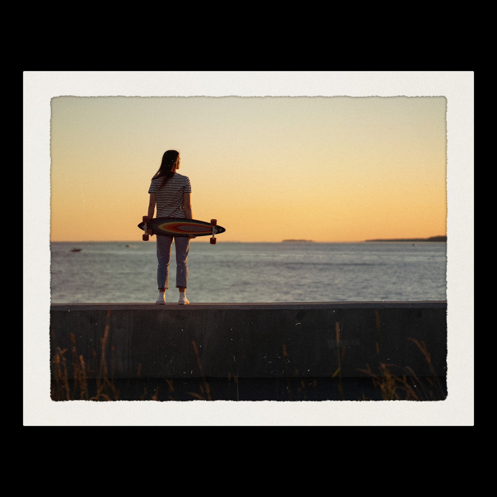 The Peel-Apart Color Photoshop template from Film Frame Templates Pack 04, Instant, shown with demo photos in its frames
