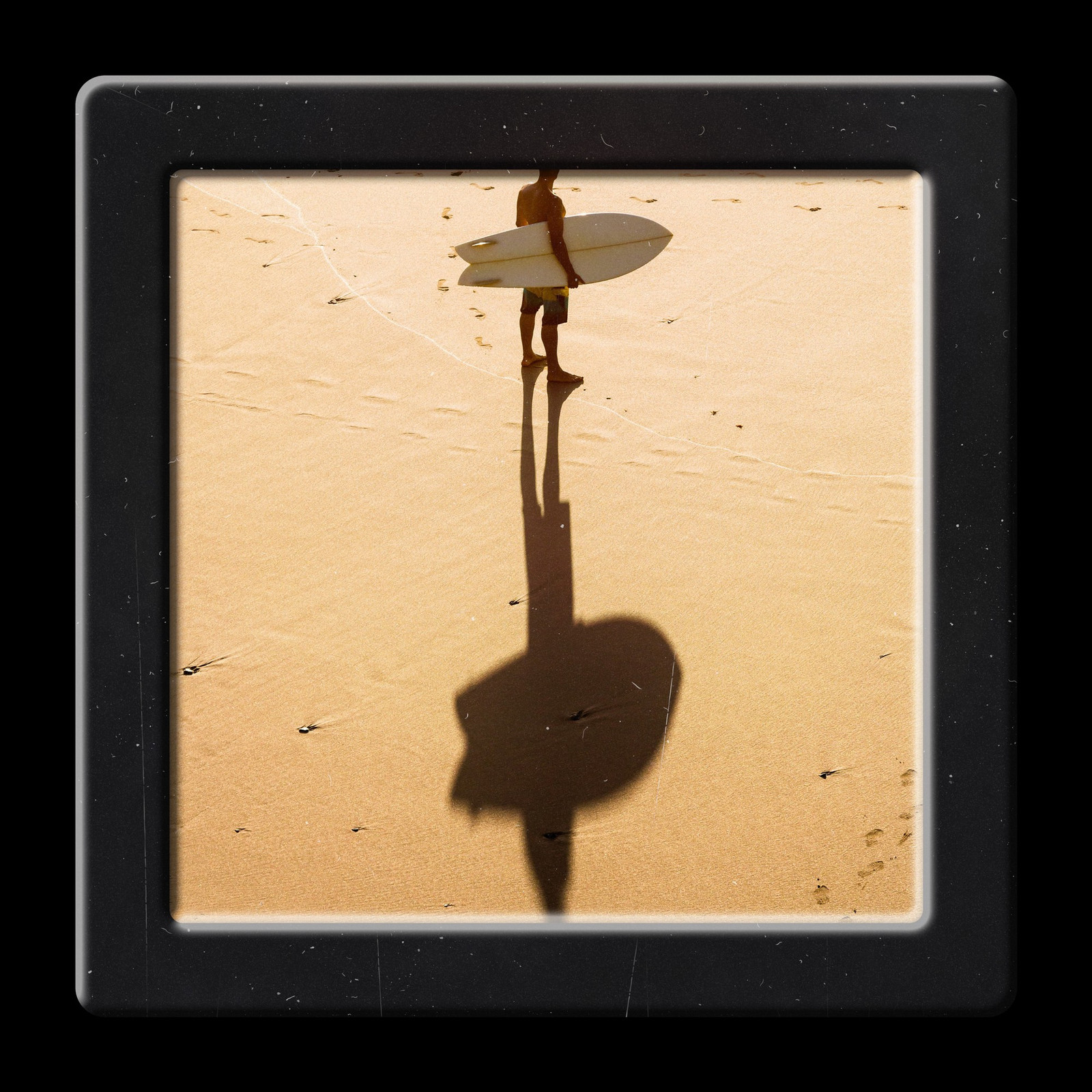 The 6x6 Slide Mount Photoshop template from Film Frame Templates Pack 06, Slides, shown with demo photos in its frames