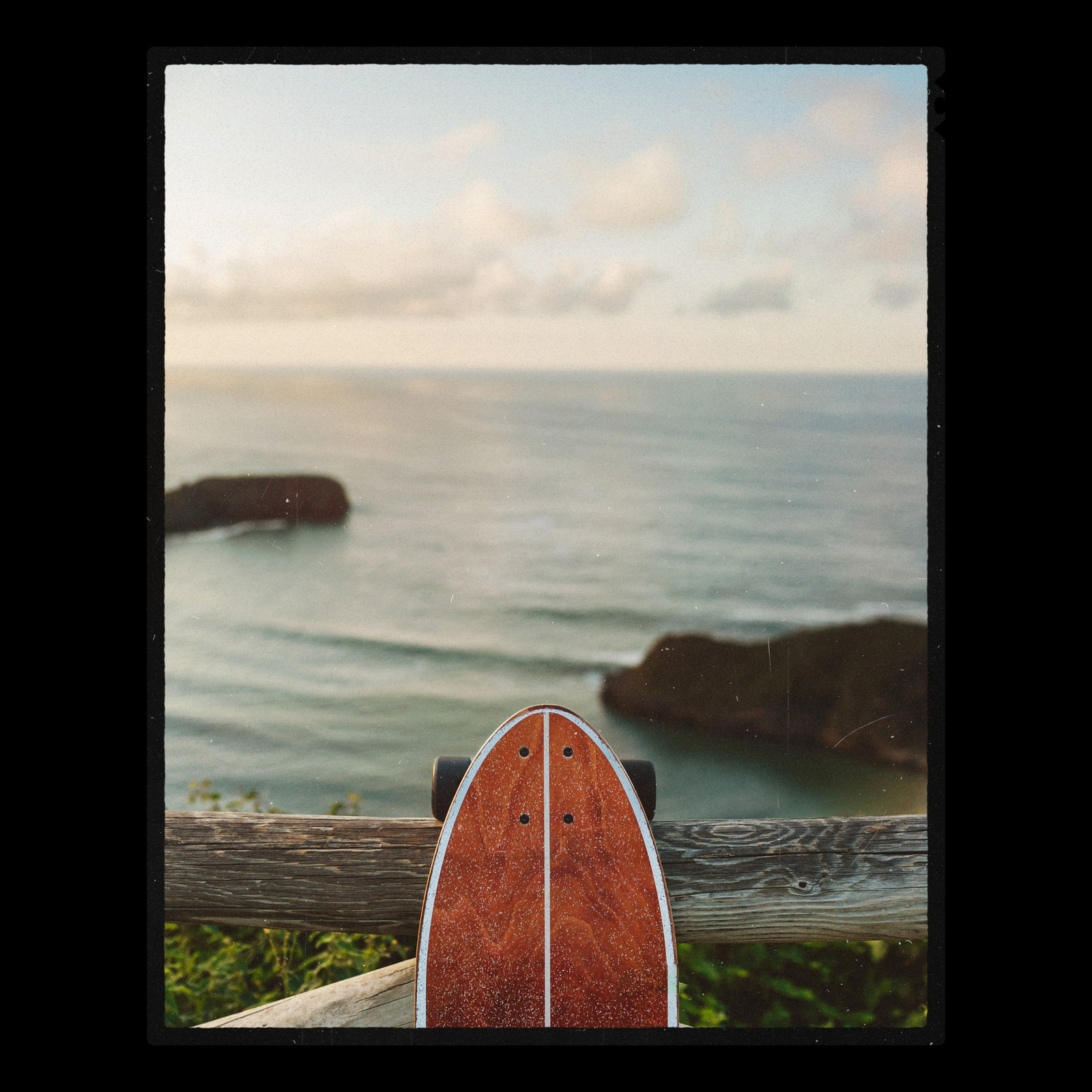 The 8x10 Sheet Photoshop template from Film Frame Templates Pack 08, Panoramic & Large Format, shown with demo photos in its frames